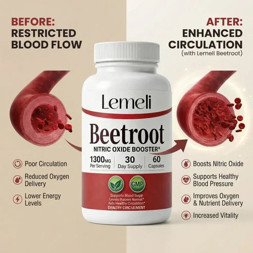 Beetroot 1300mg - Nitric Oxide Booster