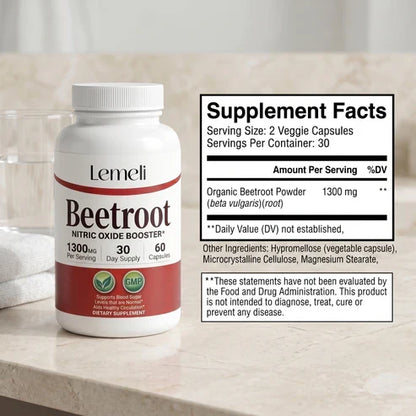 Beetroot 1300mg - Nitric Oxide Booster